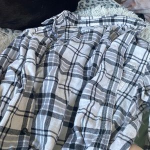 black and white flannel